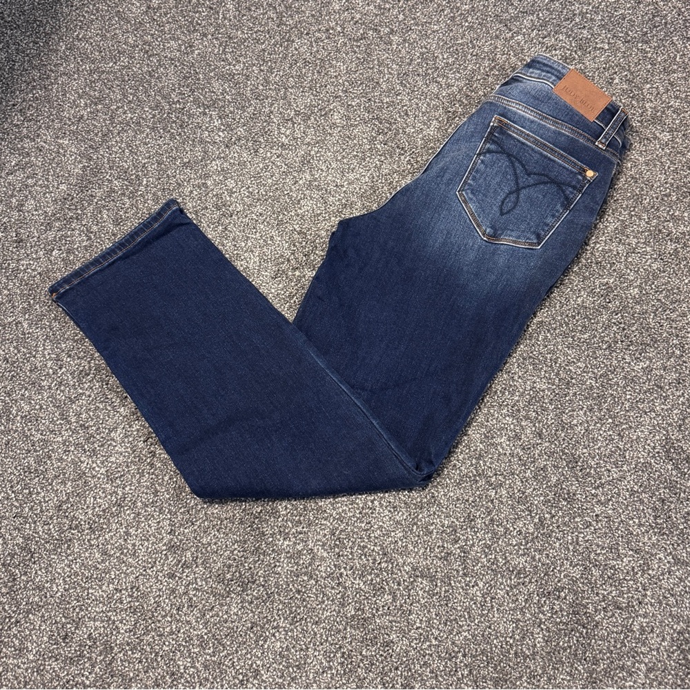 Judy Blue Straight Fit Dark Wash High Rise Stretch Jeans Womens 9/29 JB82627